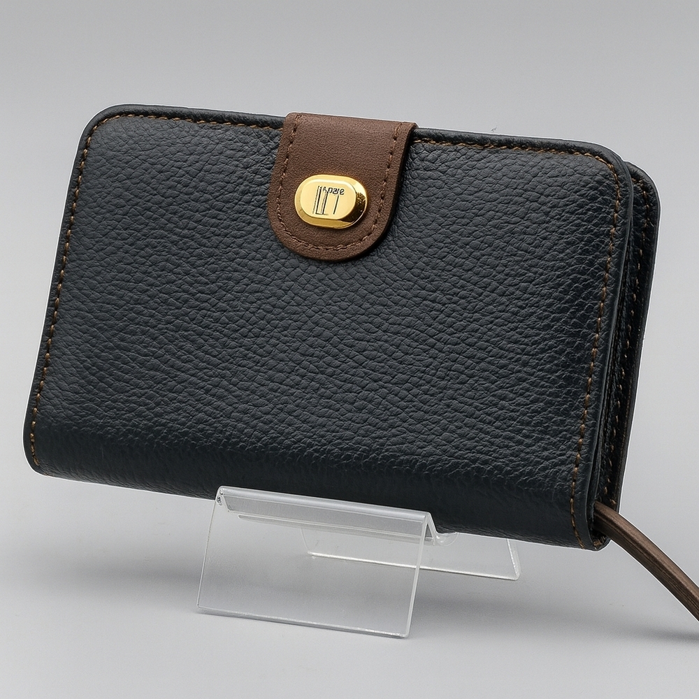 DUNHILL Leather Wallet CARD Case KEY HOLDER